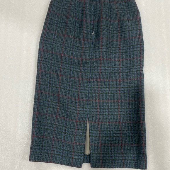 Henry White Dublin Vintage Long Tweed Skirt pockets Alpaca & Wool 10 US 6 EUC - Picture 7 of 13
